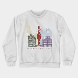 Salvador de Bahia V2 skyline poster Crewneck Sweatshirt